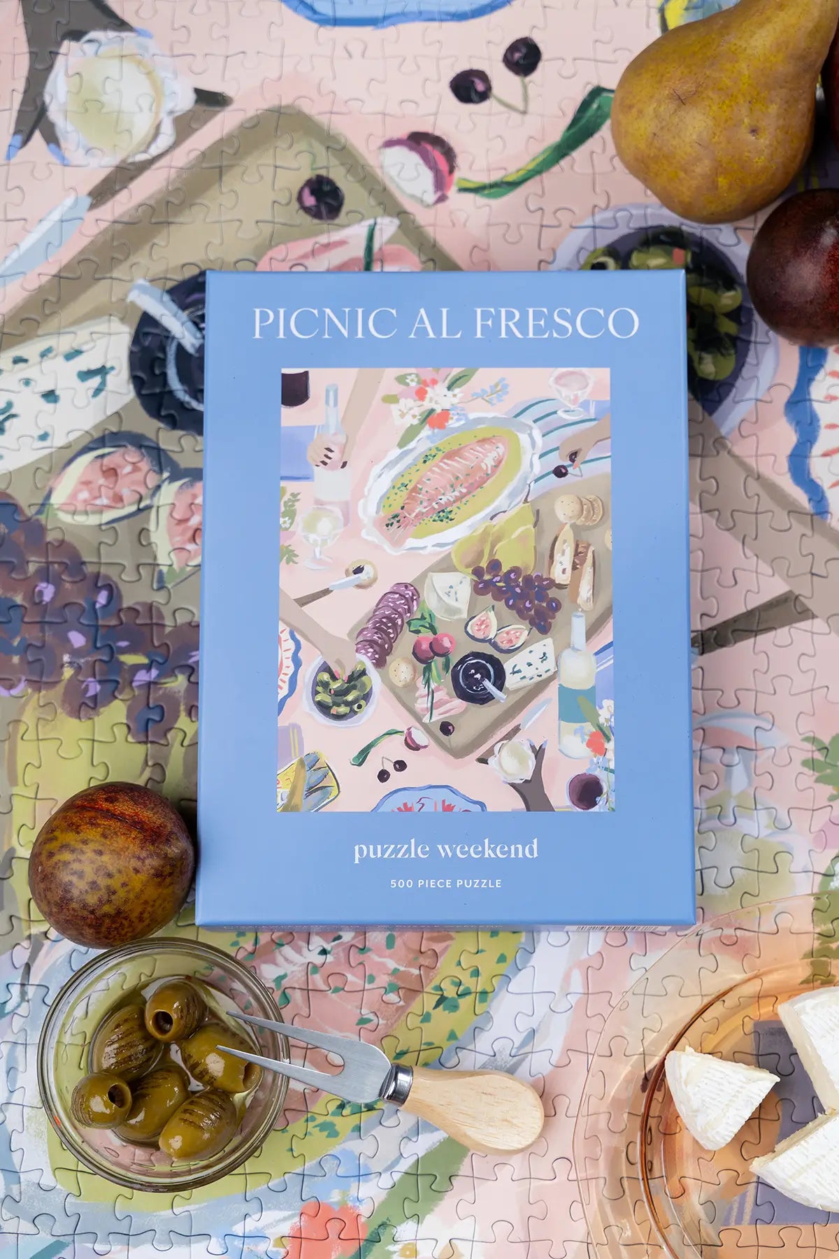 Nysha Lilly Picnic Al Fresco 500 Piece Puzzle by Puzzle Weekend