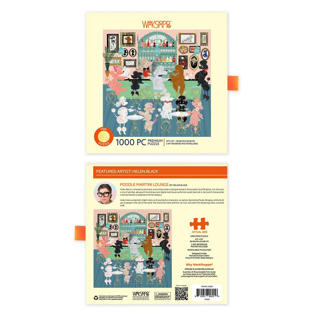 Poodle Martini Lounge Werkshoppe Puzzle