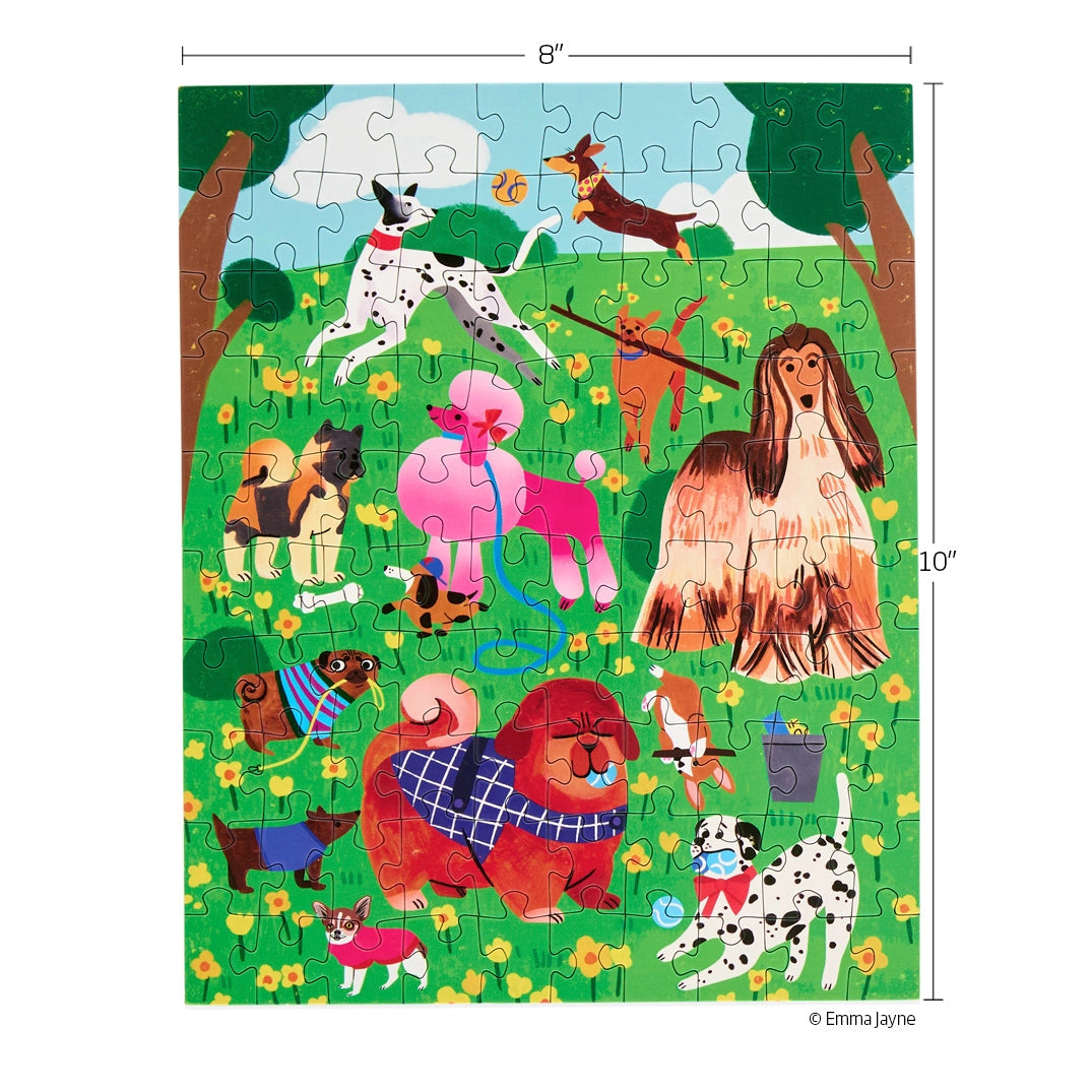 dog themed mini puzzle