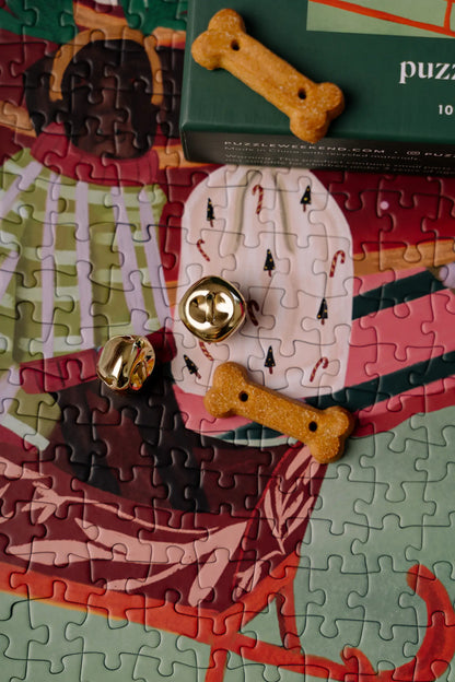 christmas puzzle detail