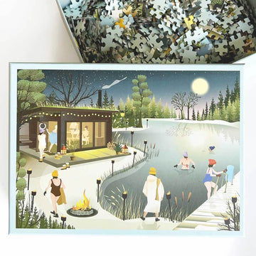 Sauna By the Lake 1000 piece puzzle