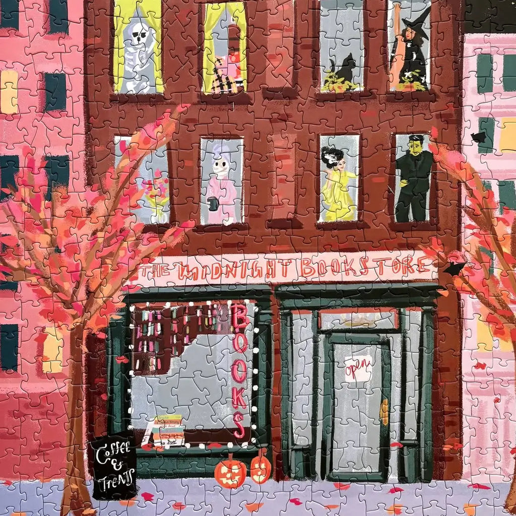 spooky street puzzle by nysha lilly - puzzle weekend - halloween puzzle