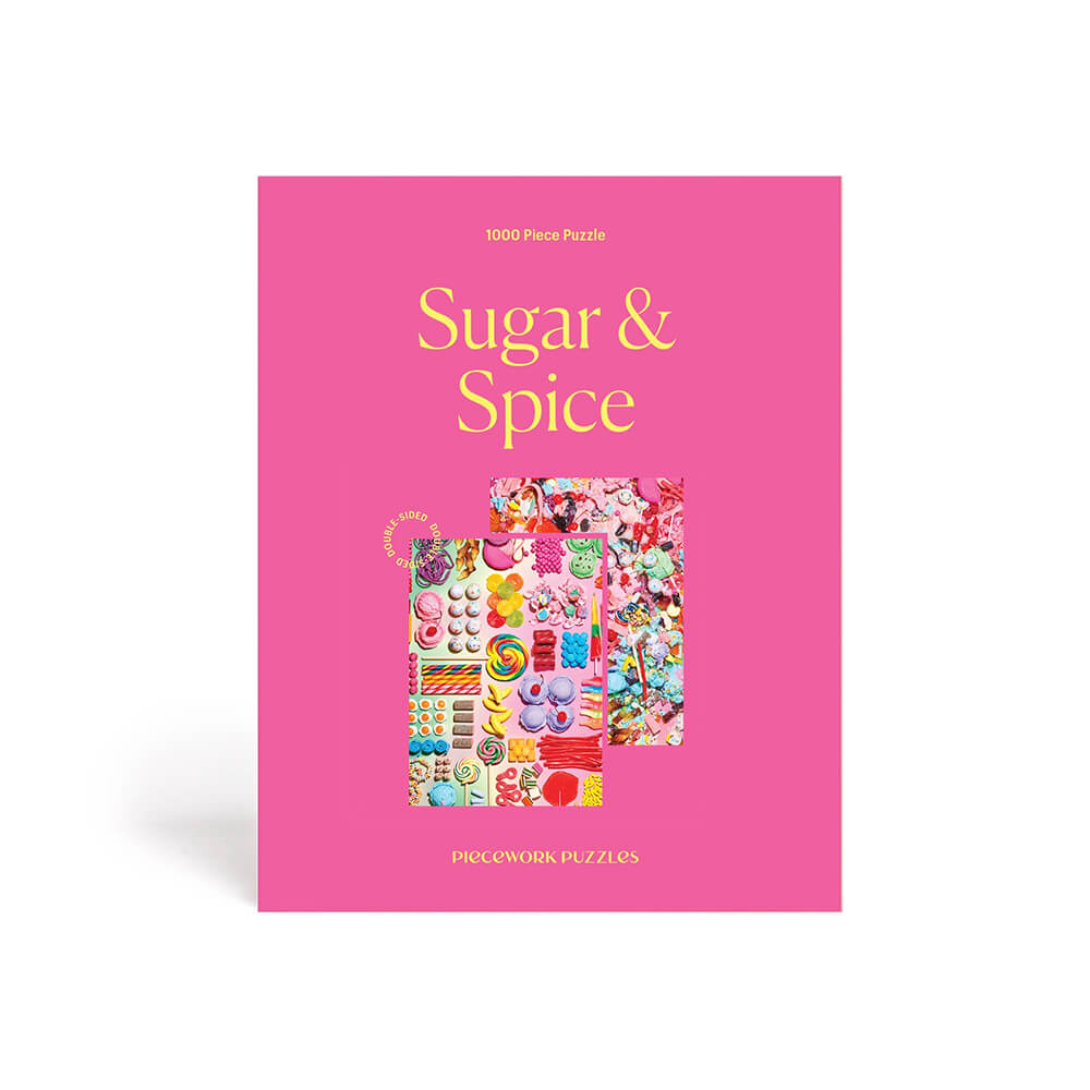 Sugar & Spice Double Sided Piecework Puzzle - Candy Puzzle