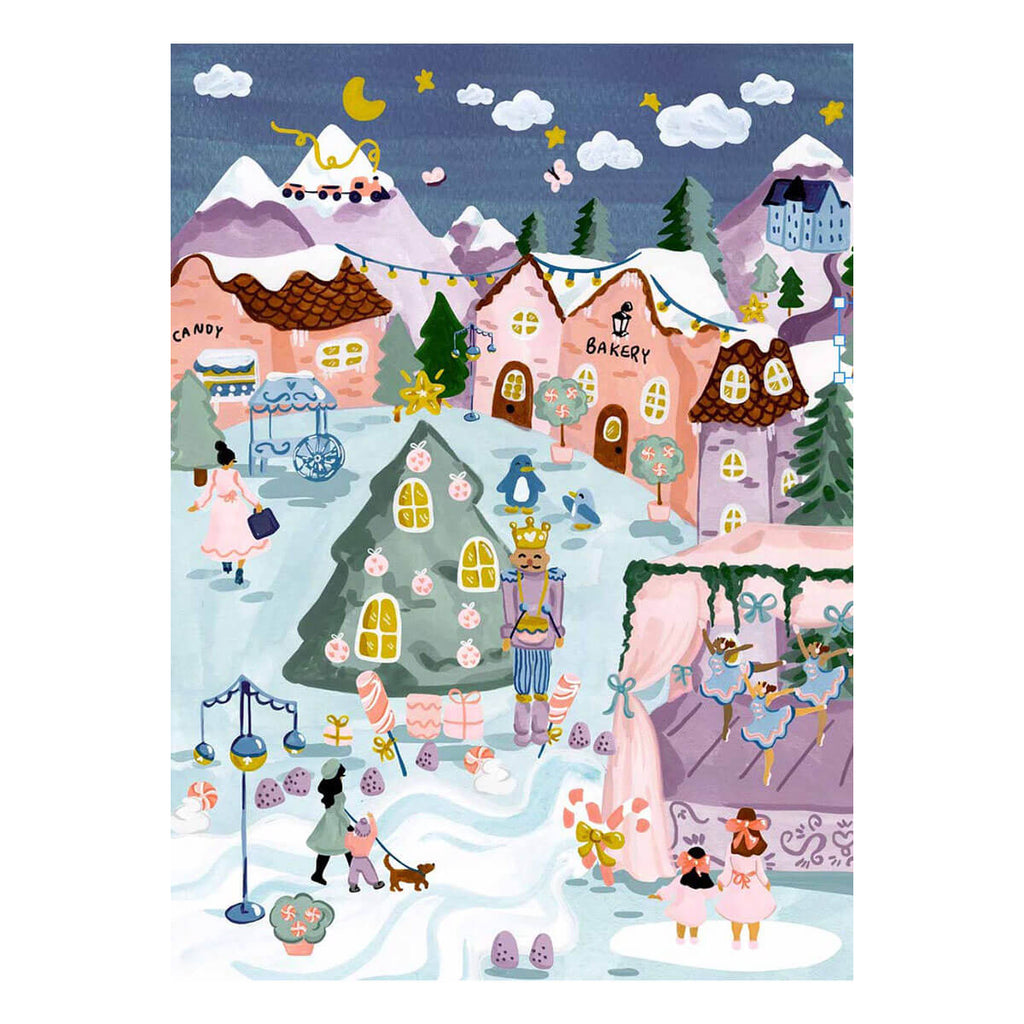 sugarplum village christmas puzzle by sabina fenn - puzzle weekend