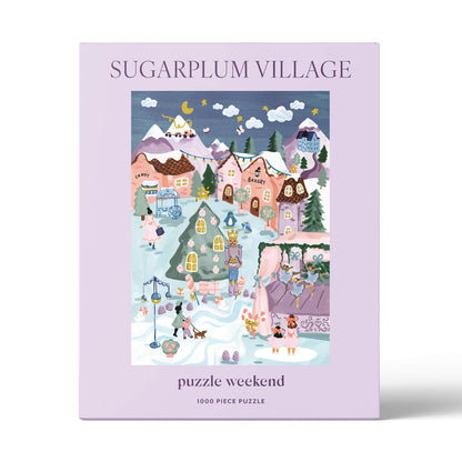 sugarplum village christmas puzzle by sabina fenn - puzzle weekend
