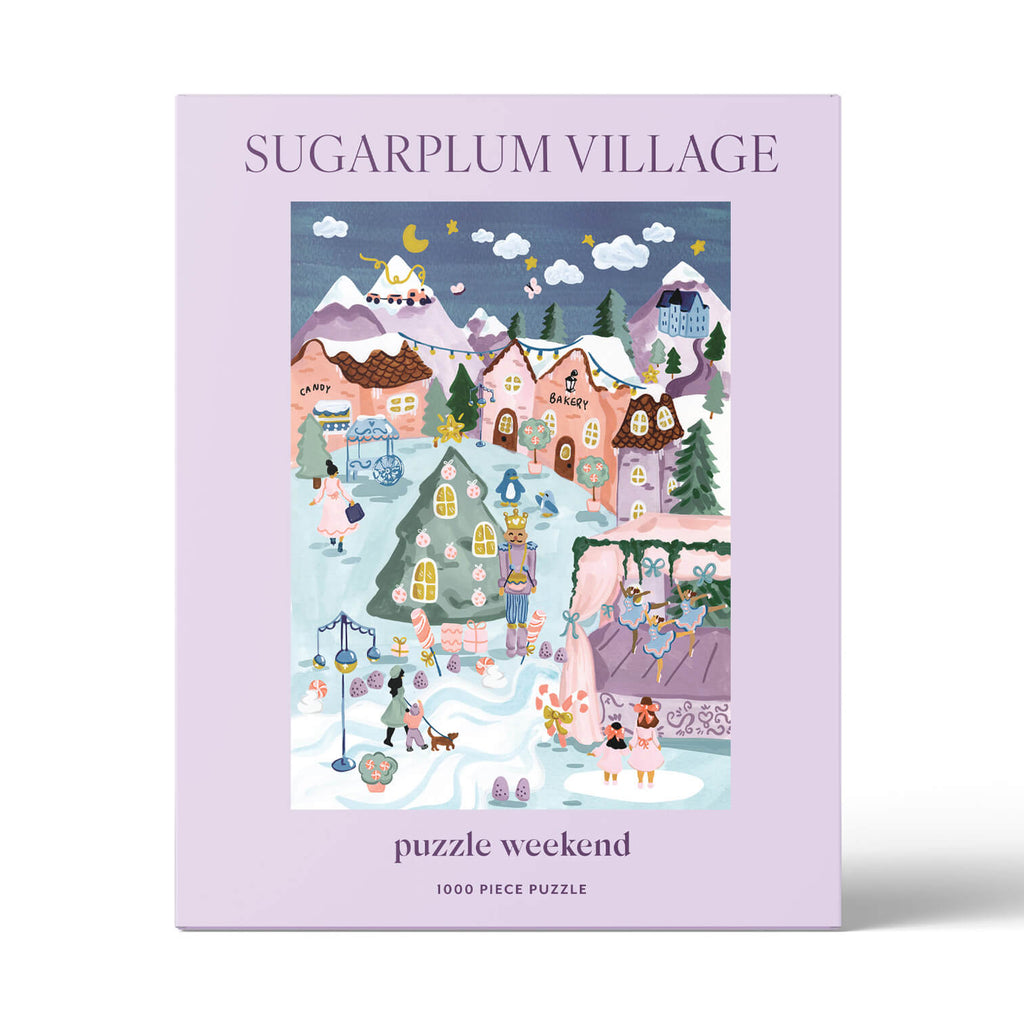 sugarplum village christmas puzzle by sabina fenn - puzzle weekend