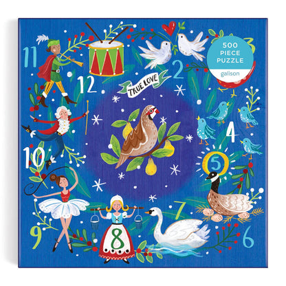  12 Days Wreath 500 Piece Puzzle by Galison