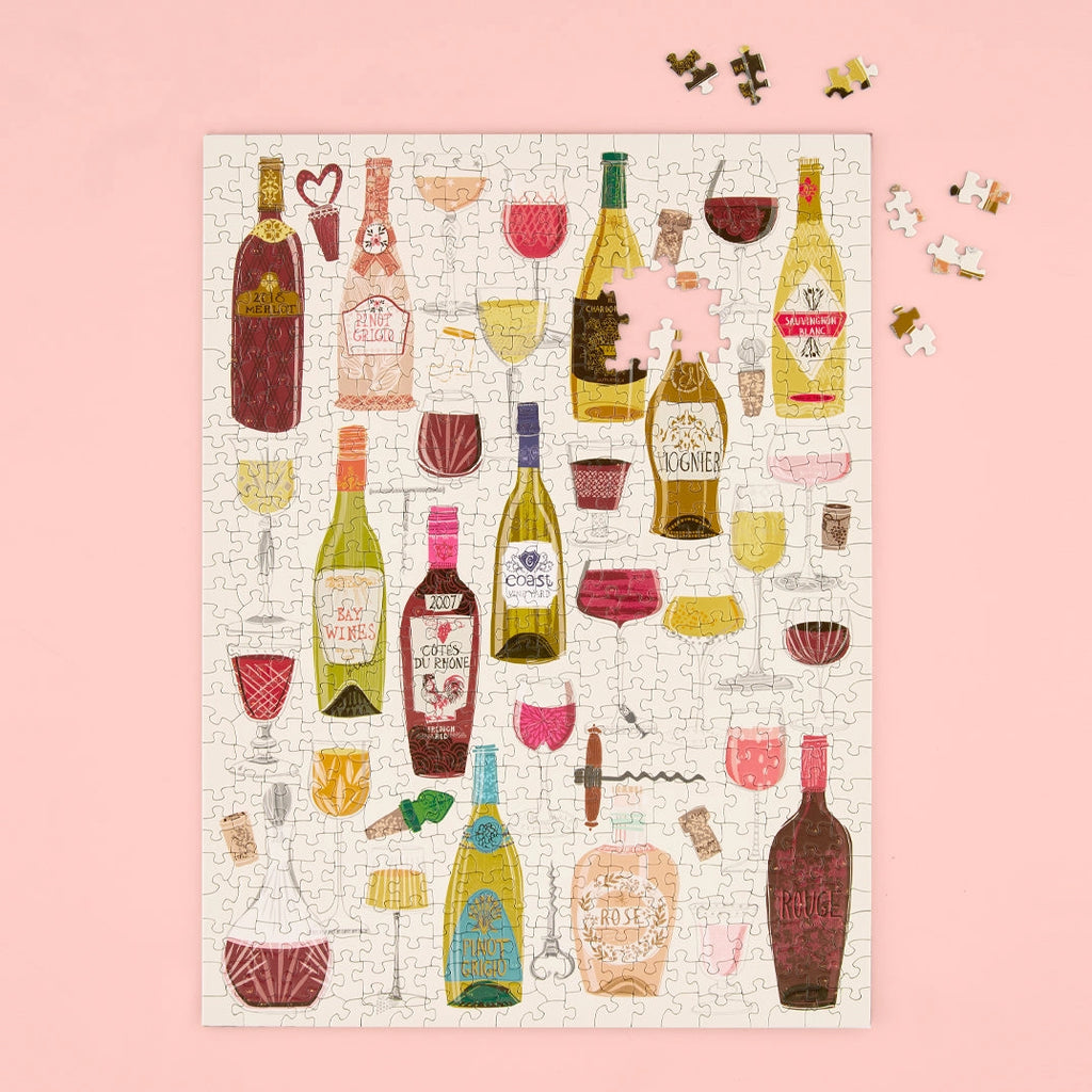 Wine Tasting Werkshoppe Puzzle by Helen Black