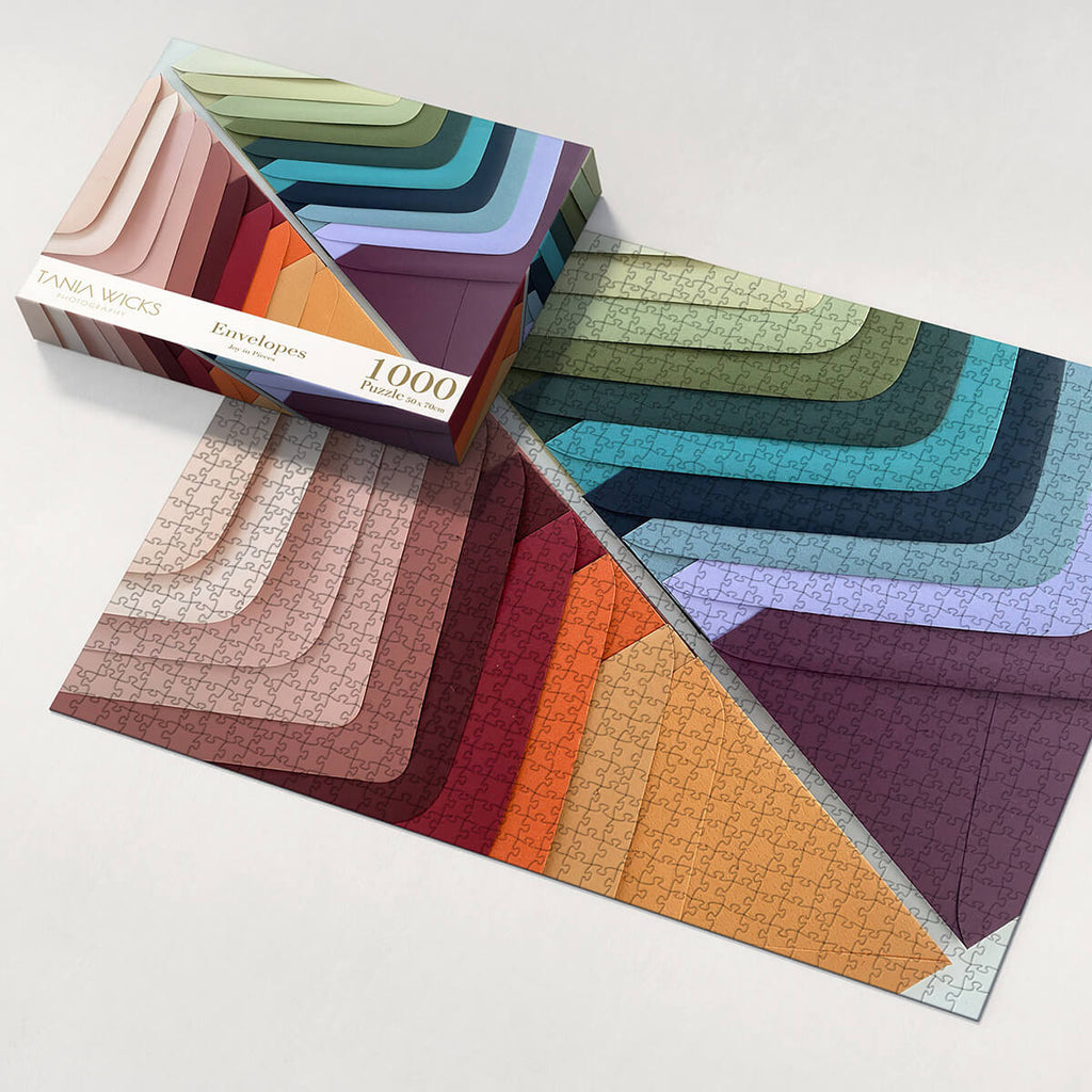 tania wicks colorful envelopes puzzle