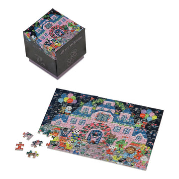 All Are Welcome Penny Puzzle - handmade living mini puzzle