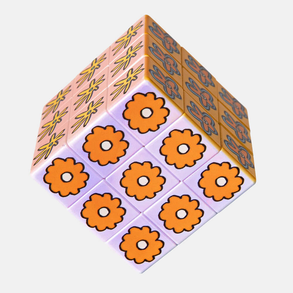 flower pop art cube by journey of something