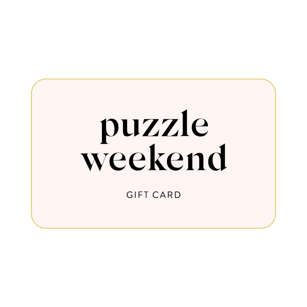 puzzle weekend gift card
