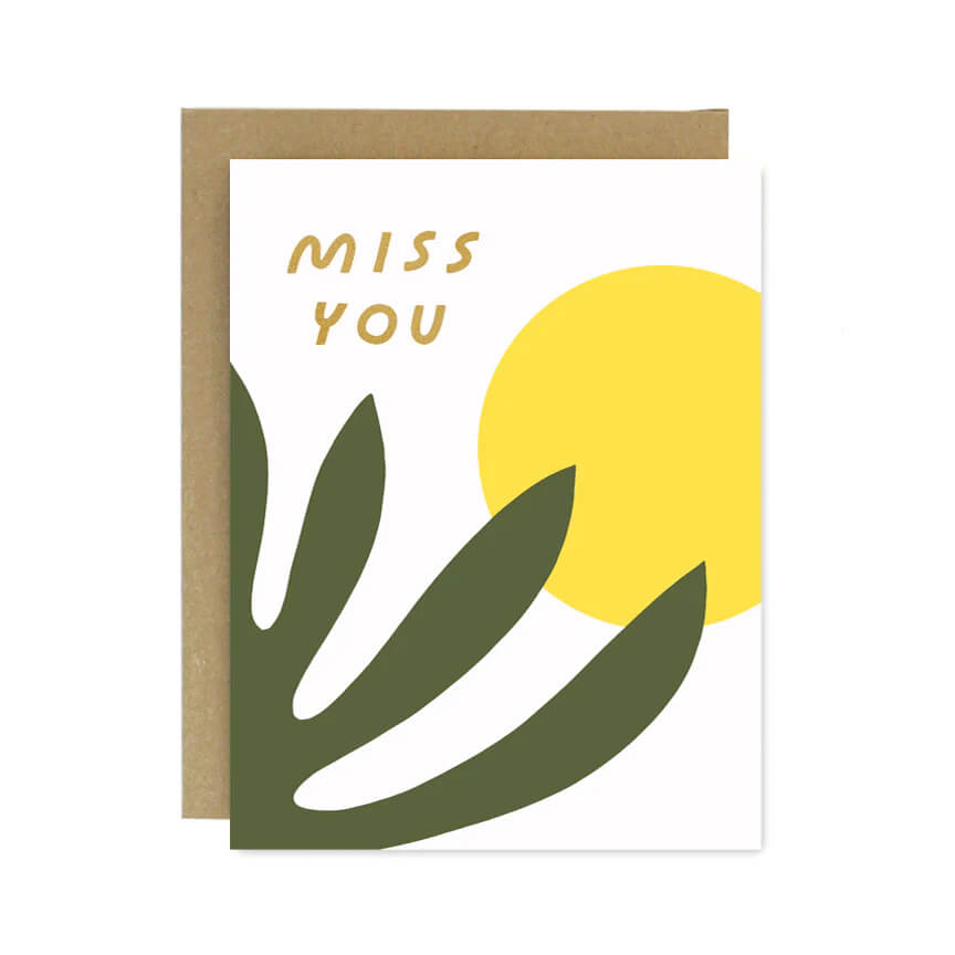 miss you card by worthwhile paper