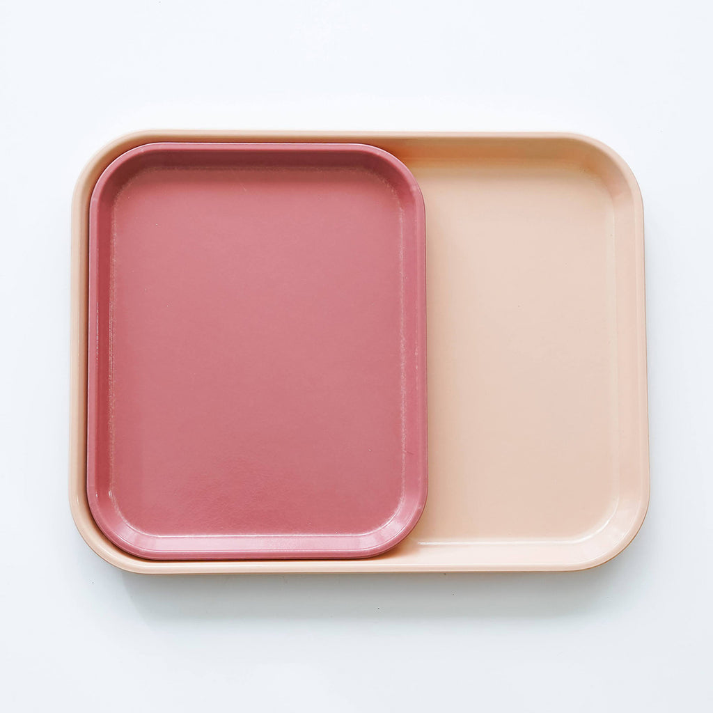 pink & peach puzzle sorting trays