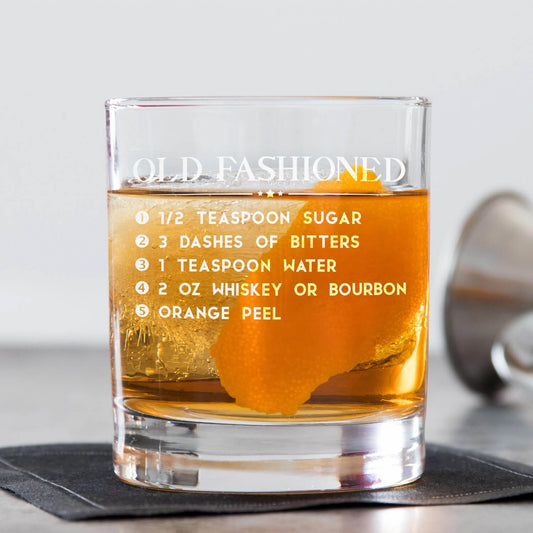 Old Fashioned Recipe Glass