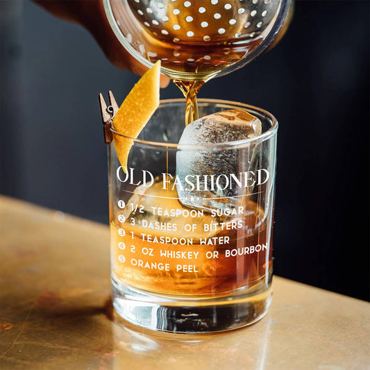 Old Fashioned Recipe Glass