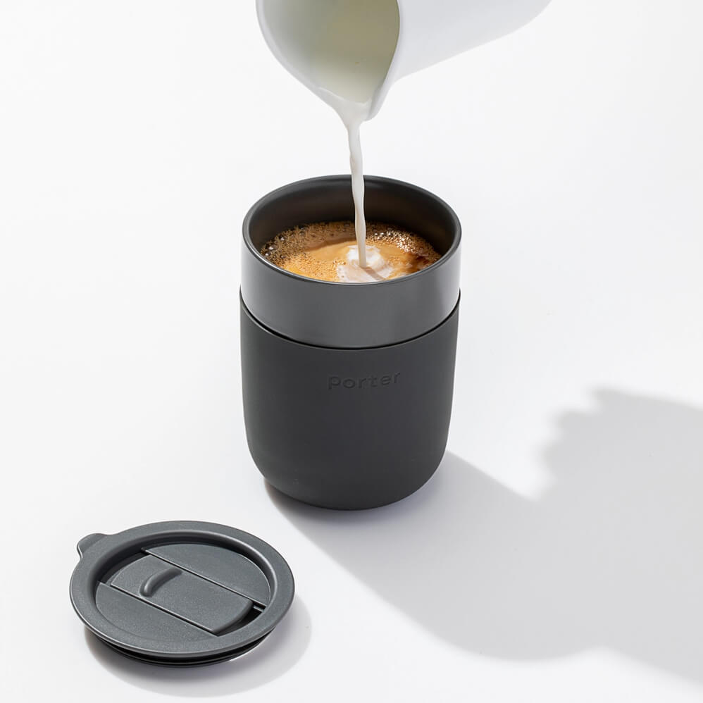 Ceramic Travel Mug in Charcoal