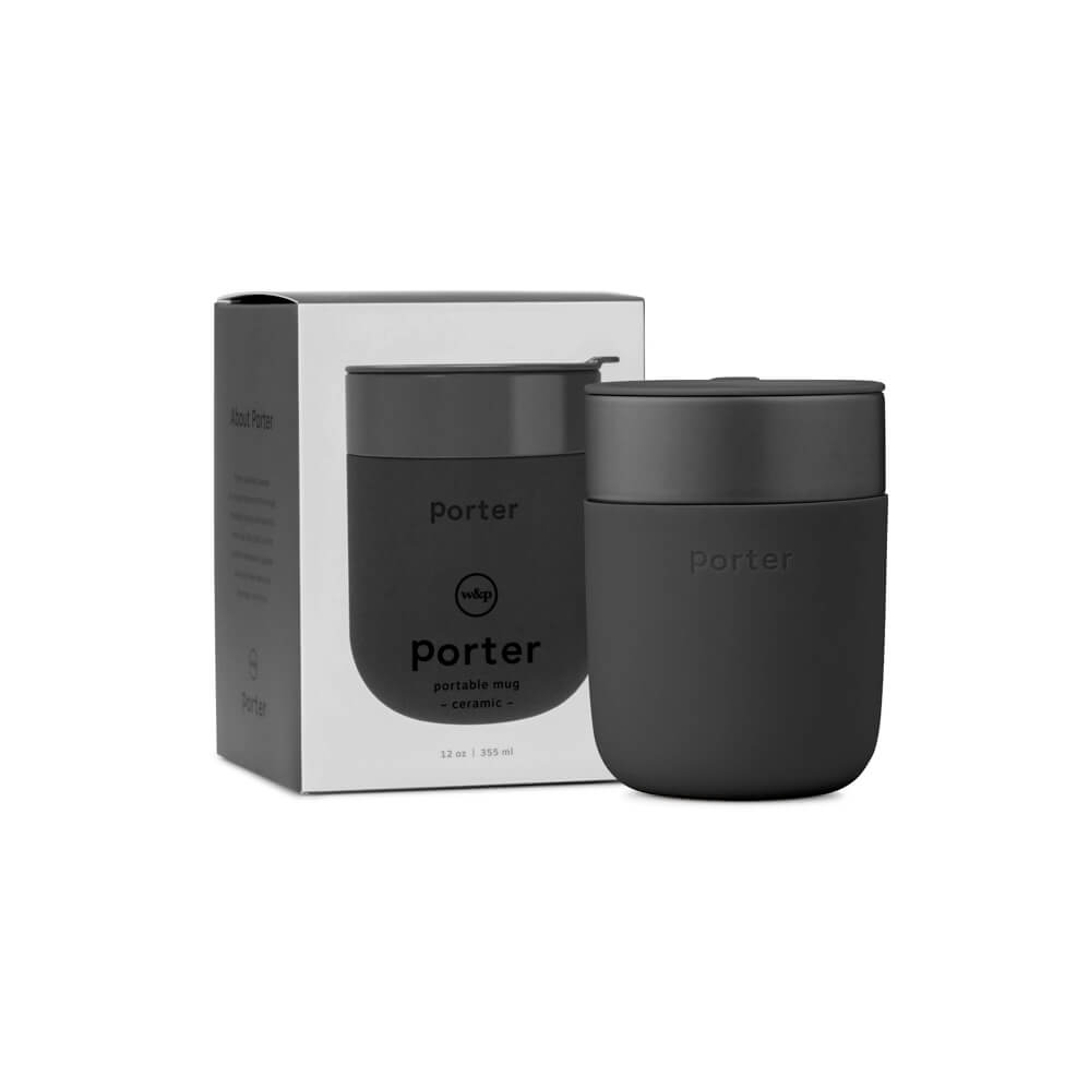 Ceramic Travel Mug in Charcoal