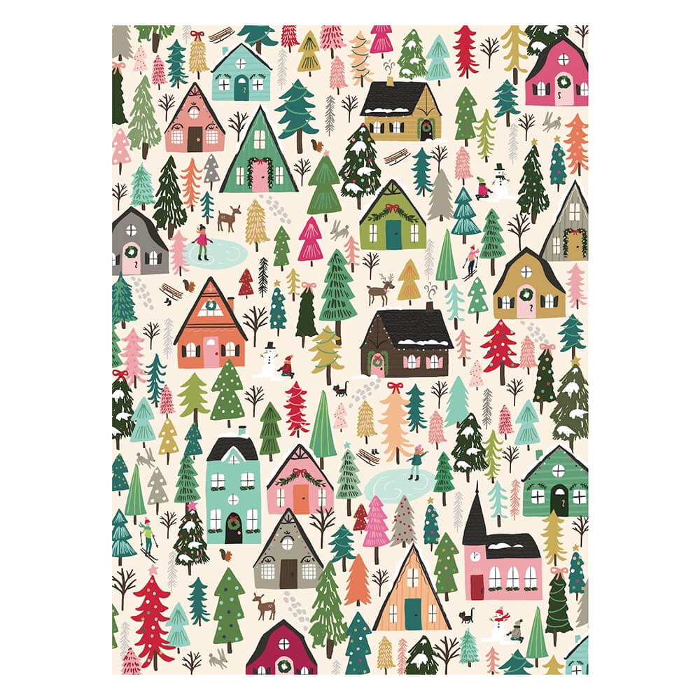 puzzle folk winter wonderland christmas puzzle