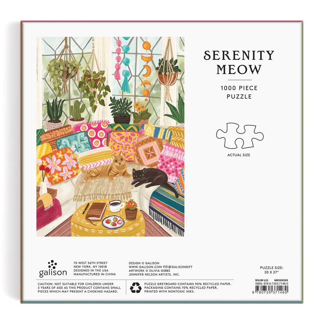 serenity meow cat puzzle by galison