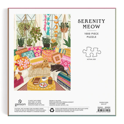 serenity meow cat puzzle by galison