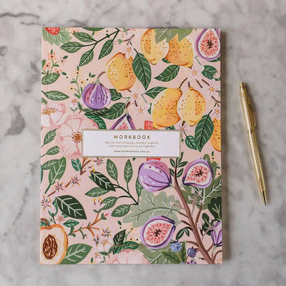 summer fruits workbook - bespoke letterpress