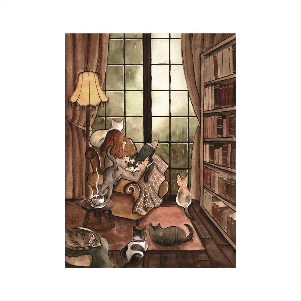 Trevell Cats & Books Mini Puzzle
