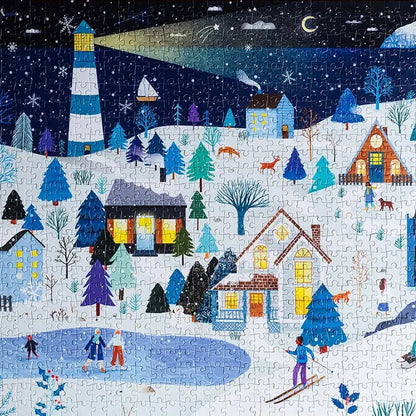 trevell puzzle - winter at the seaside