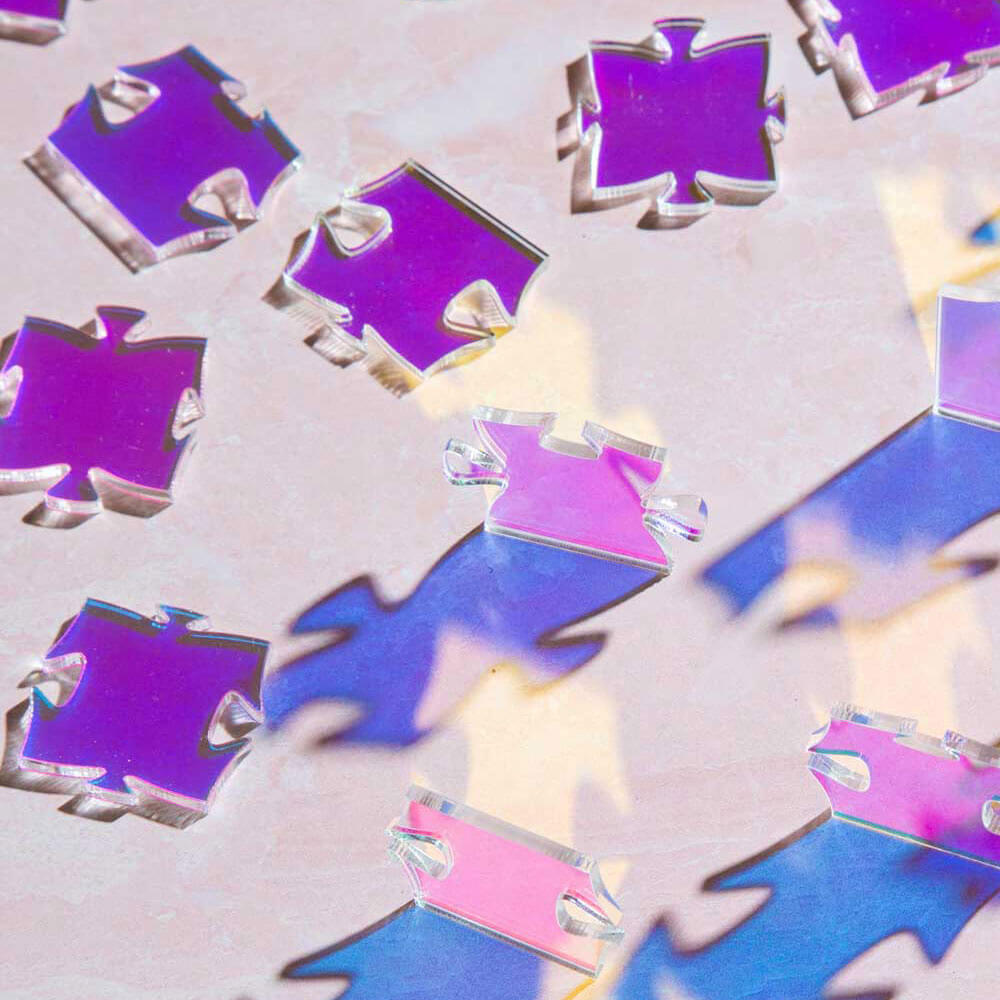 Waves Iridescent Puzzle - unique gift