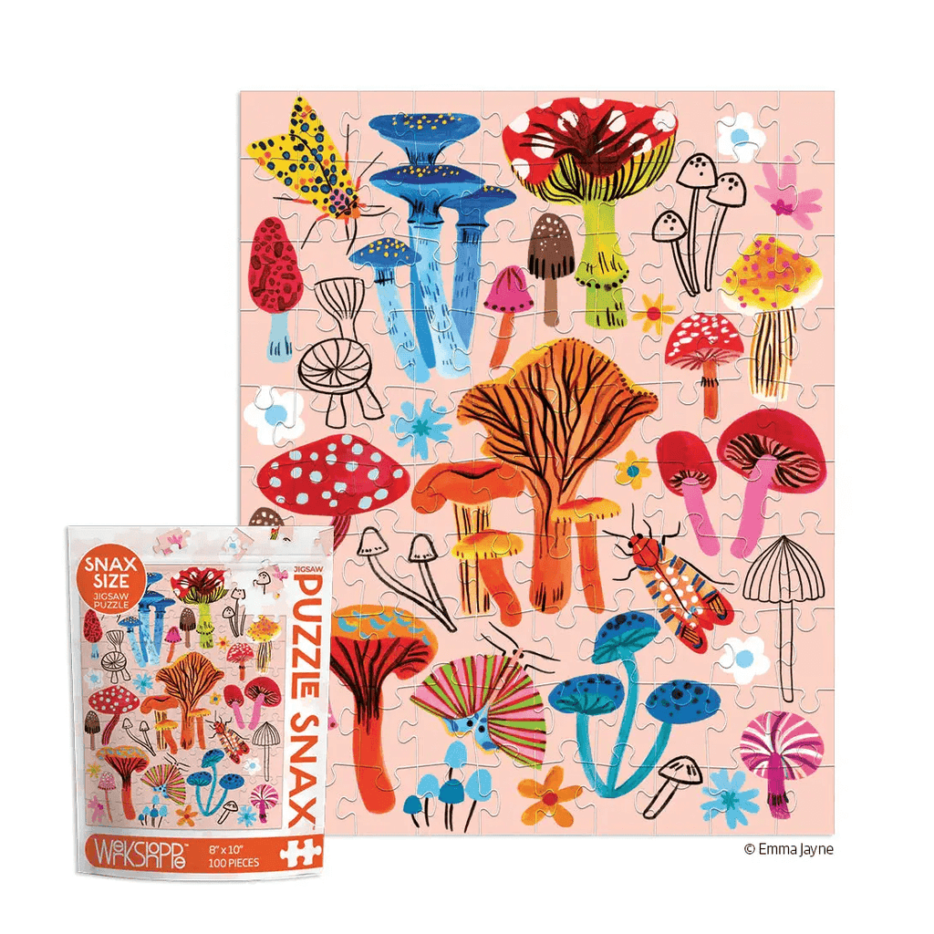 mushroom mini puzzle by werkshoppe