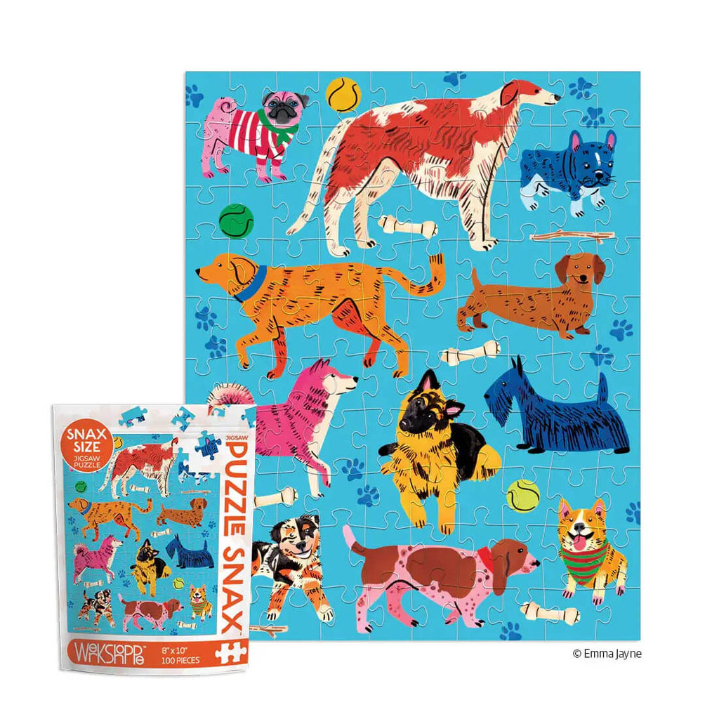 dogs mini puzzle by werkshoppe