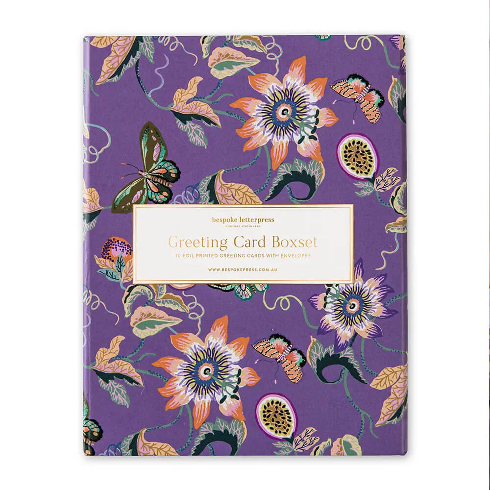 wondergarden lilac greeting card box set