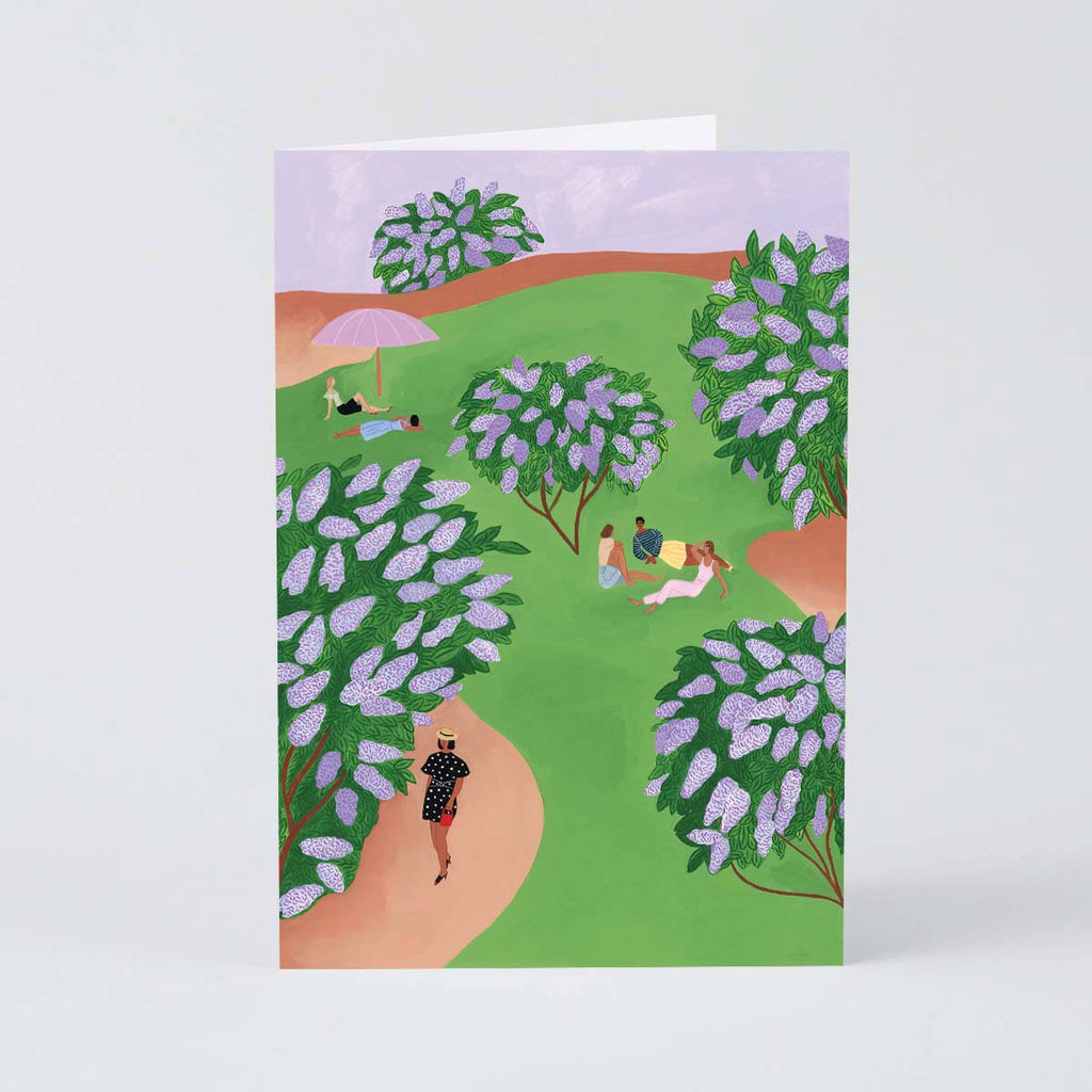 wrap lilac park art card