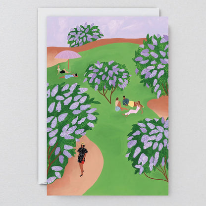 wrap lilac park art card
